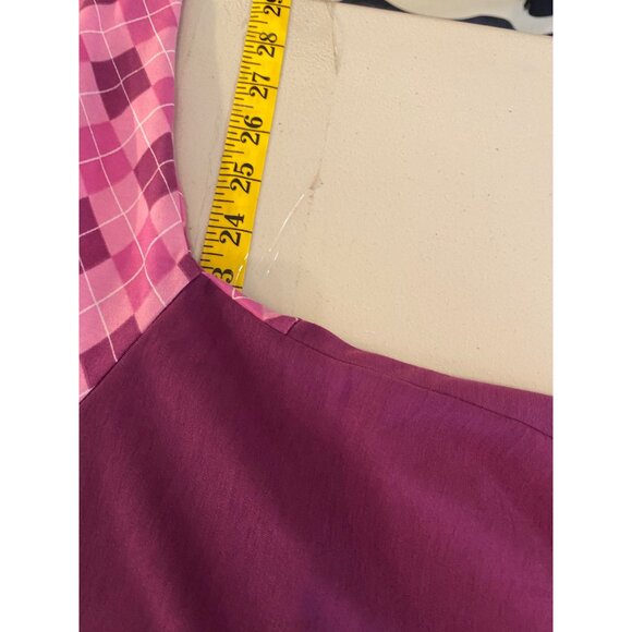 LuLaRoe Hooded Long-Sleeve Top Argyle Pattern & Solid Panels 2XL - Picture 8 of 10